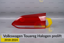 Скло заднього ліхтаря внутрішнє в кришці багажника VW Volkswagen Touareg Halogen (2018-2024) дорест праве