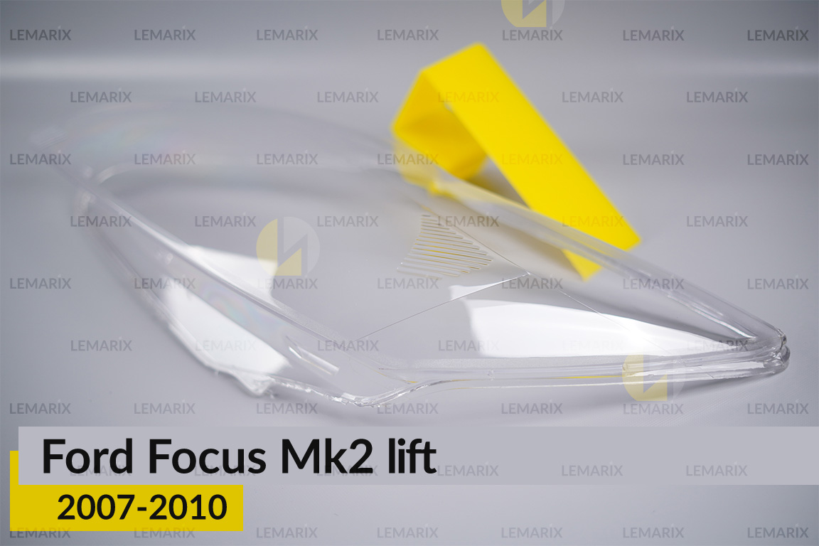 Скло фари Ford Focus Mk2 (2007-2010) рест ліве
