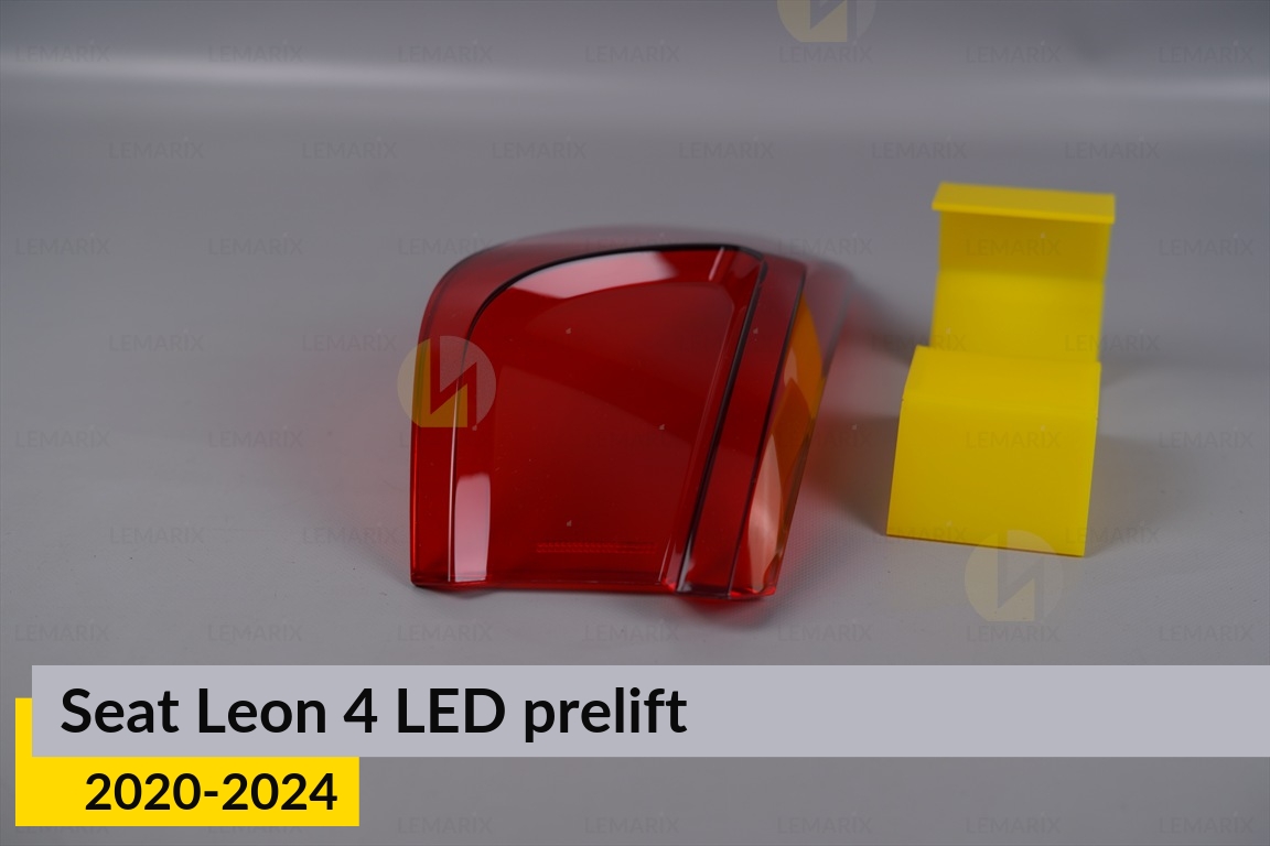 Скло заднього ліхтаря зовнішнє в крилі Seat Leon 4 LED (2020-2024) дорест ліве