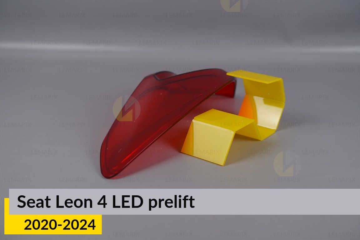 Скло заднього ліхтаря зовнішнє в крилі Seat Leon 4 LED (2020-2024) дорест ліве
