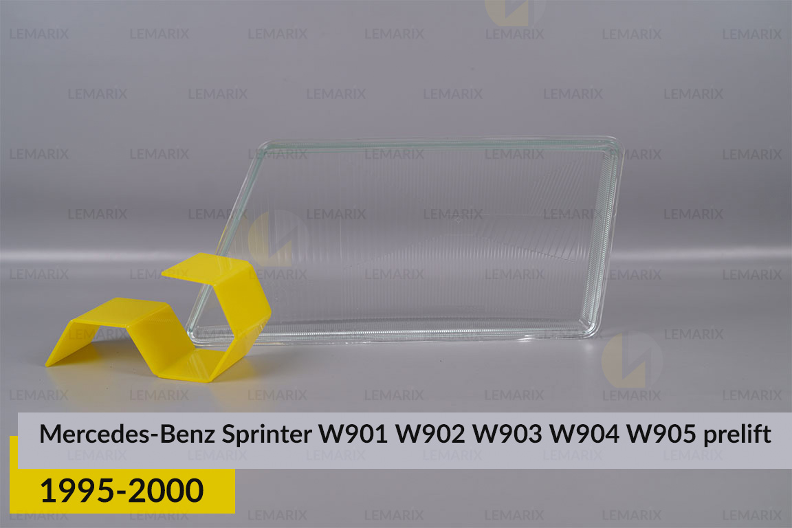 Скло фари Mercedes-Benz Sprinter W901 W902 W903 W904 W905 (1995-2000) дорест праве