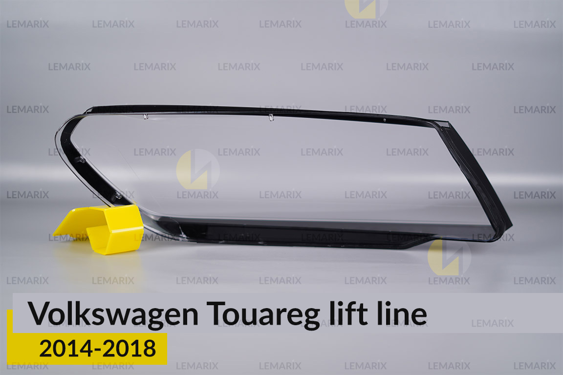 Скло фари VW Volkswagen Touareg (2014-2018) полоска рест ліве