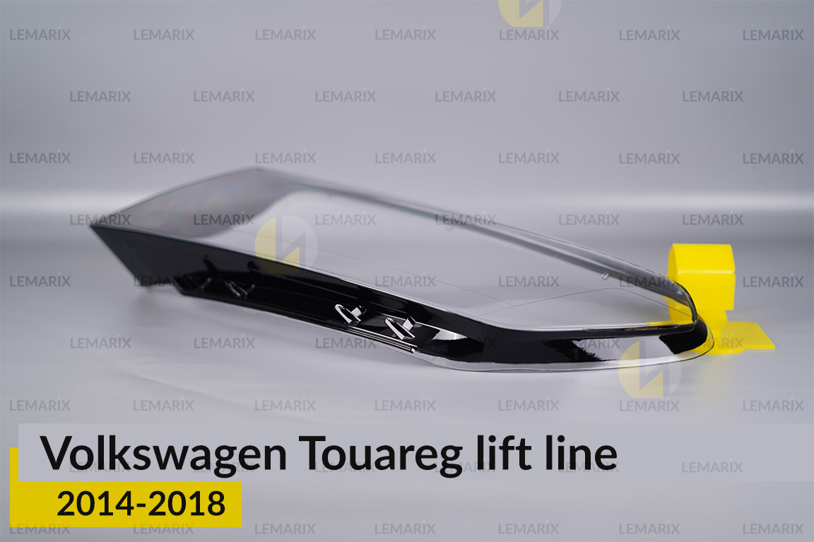 Скло фари VW Volkswagen Touareg (2014-2018) полоска рест ліве