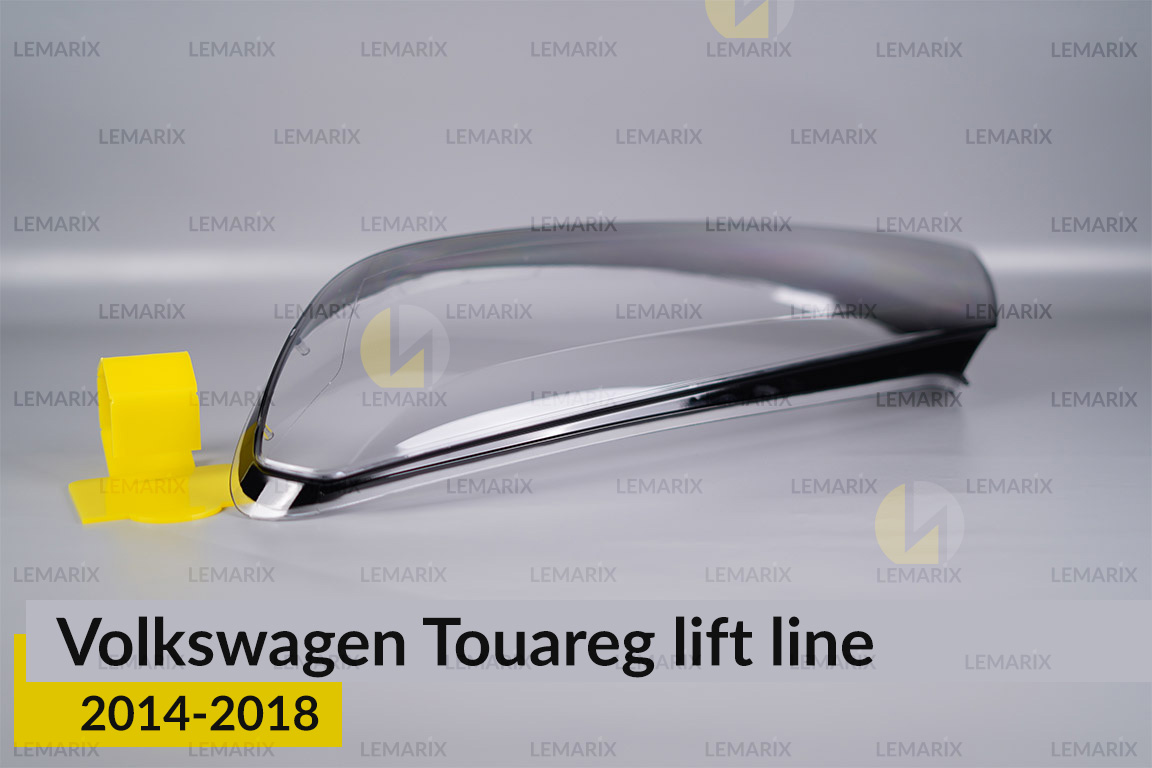 Скло фари VW Volkswagen Touareg (2014-2018) полоска рест ліве
