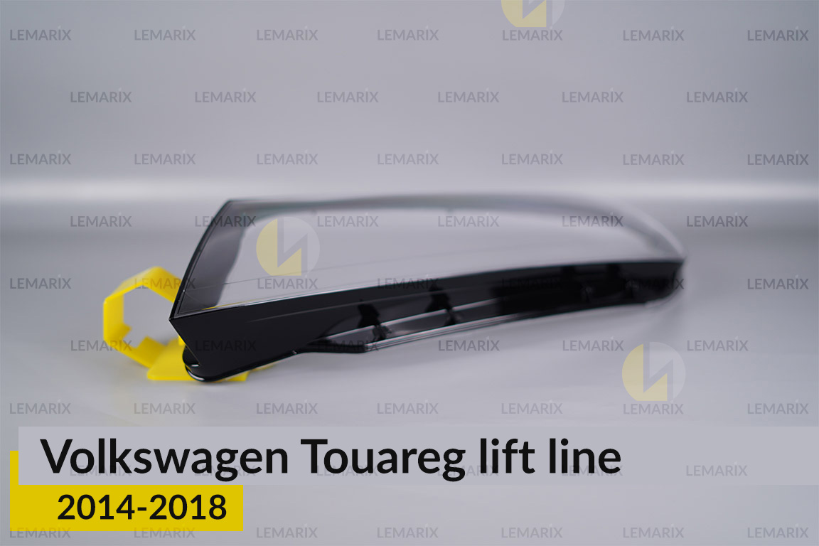 Скло фари VW Volkswagen Touareg (2014-2018) полоска рест ліве