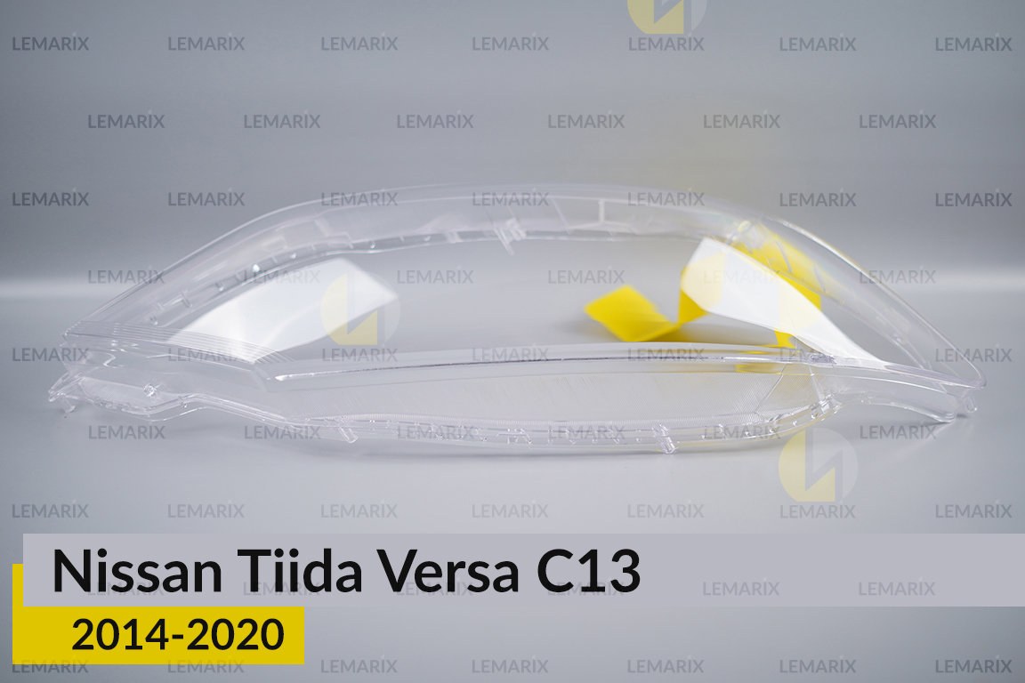 Скло фари Nissan Tiida Versa C13 (2014-2020) праве