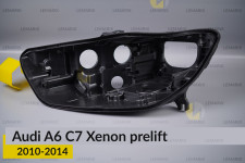 Корпус фары Audi A6 C7 Xenon (2010-2014) дорест левый