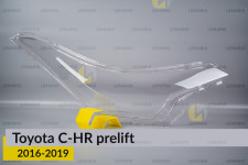 Скло фари Toyota C-HR (2016-2019) дорест праве