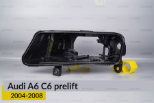 Корпус фары Audi A6 C6 (2004-2008) дорест левый