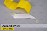 Катафот/Світлорозсіювач Audi A3 8V (2016-2020) рест правий