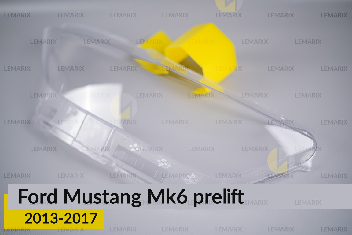 Скло фари Ford Mustang Mk6 (2013-2017) дорест праве