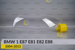 Скло фари BMW 1 E87 E81 E82 E88 (2004-2013) ліве
