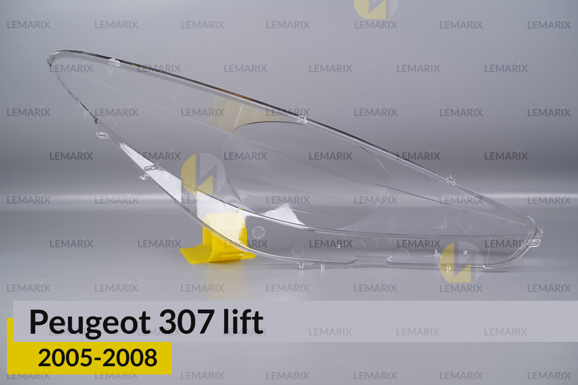 Скло фари Peugeot 307 (2005-2008) рест ліве