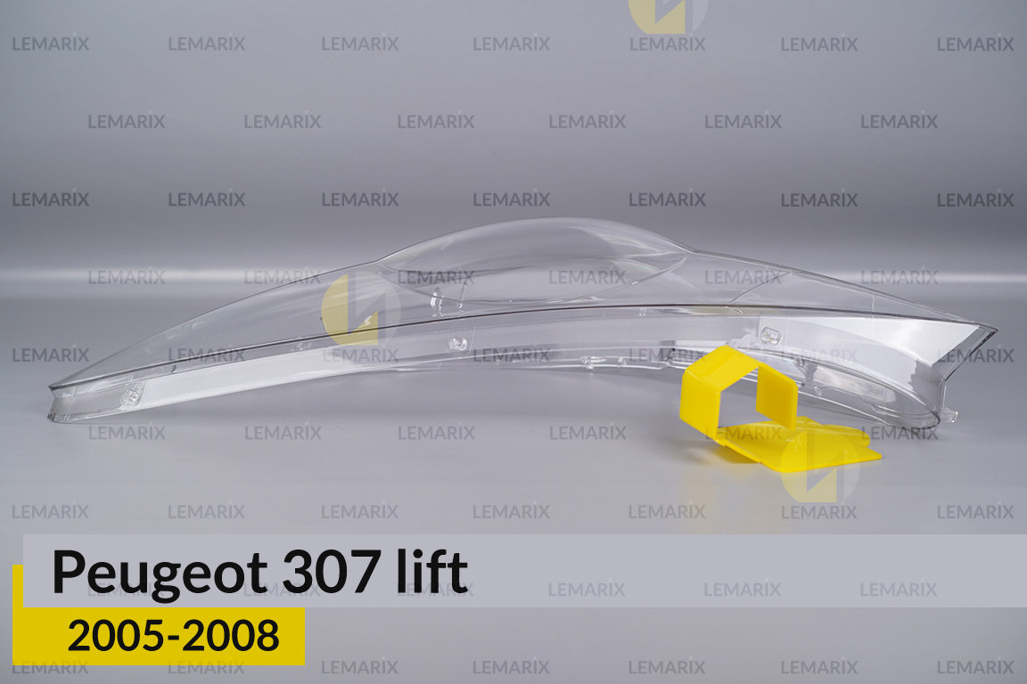 Скло фари Peugeot 307 (2005-2008) рест ліве