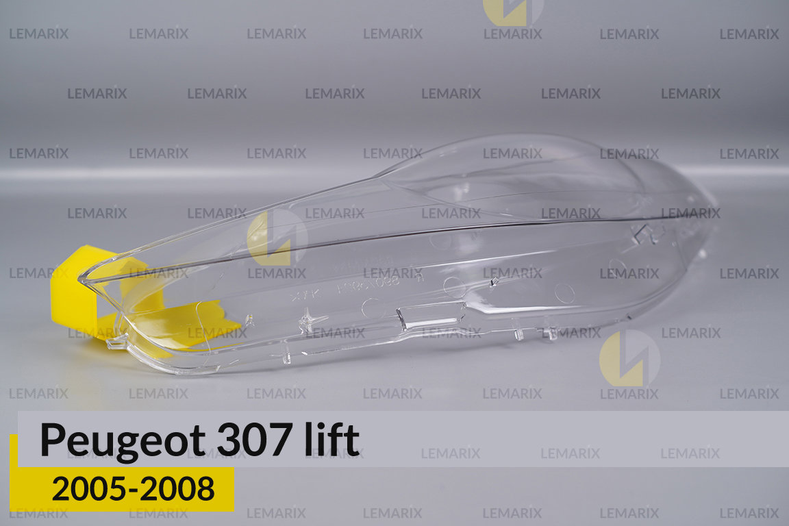 Скло фари Peugeot 307 (2005-2008) рест ліве