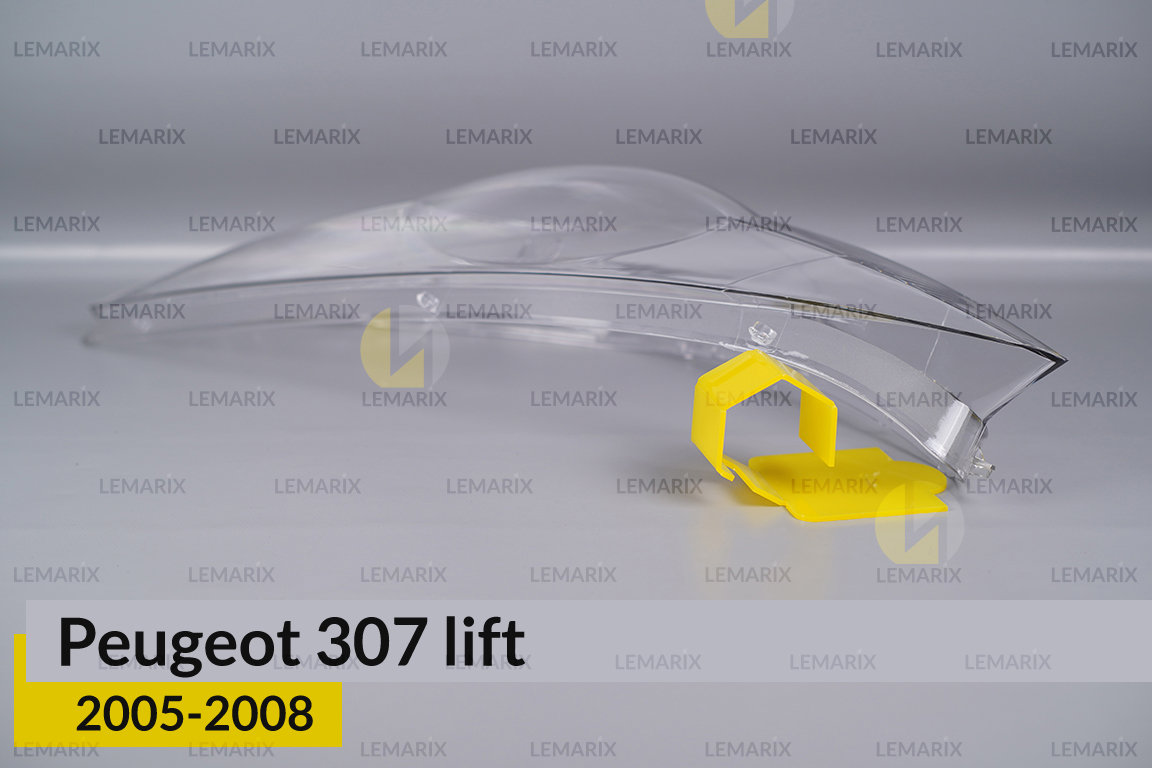Скло фари Peugeot 307 (2005-2008) рест ліве