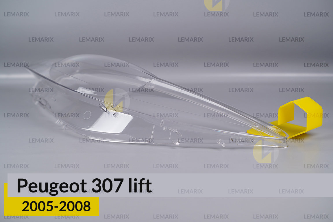 Скло фари Peugeot 307 (2005-2008) рест ліве