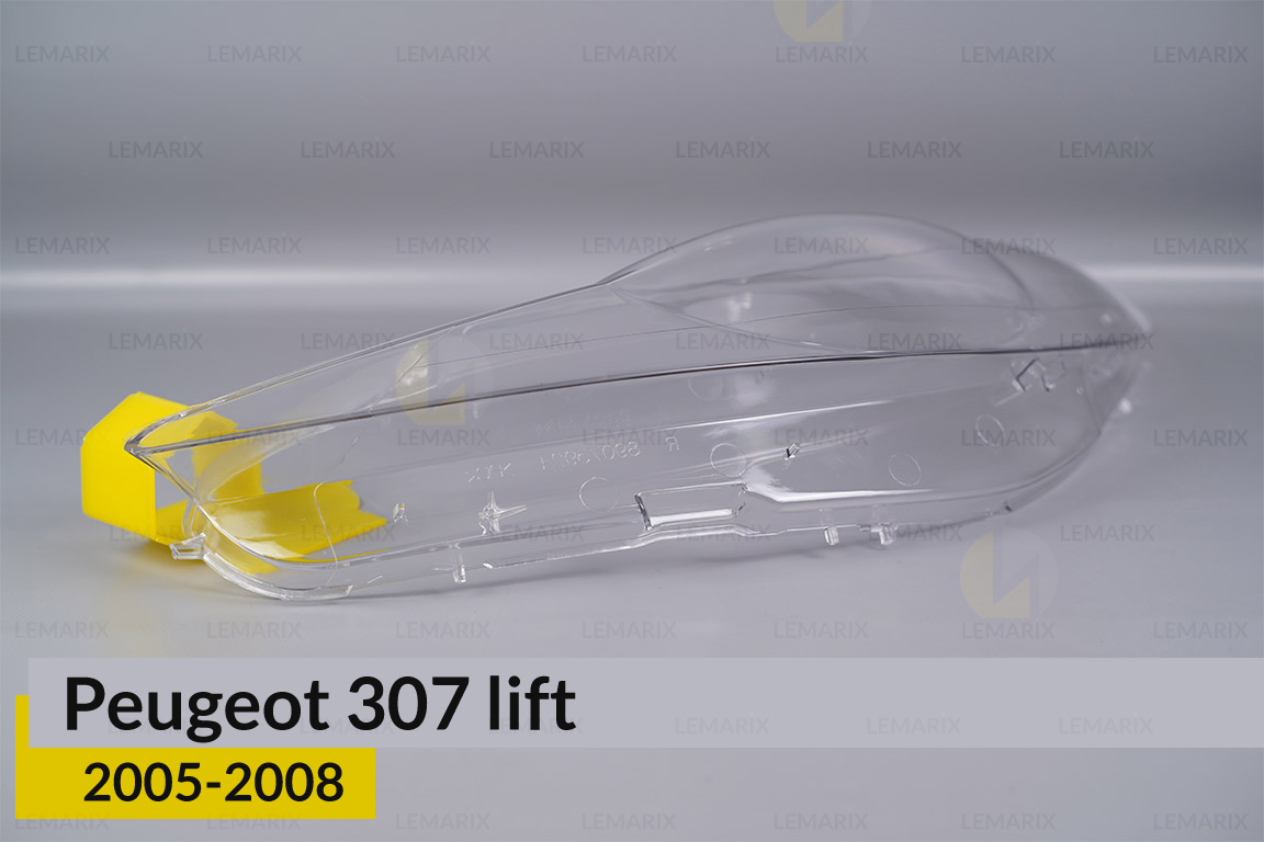 Скло фари Peugeot 307 (2005-2008) рест ліве