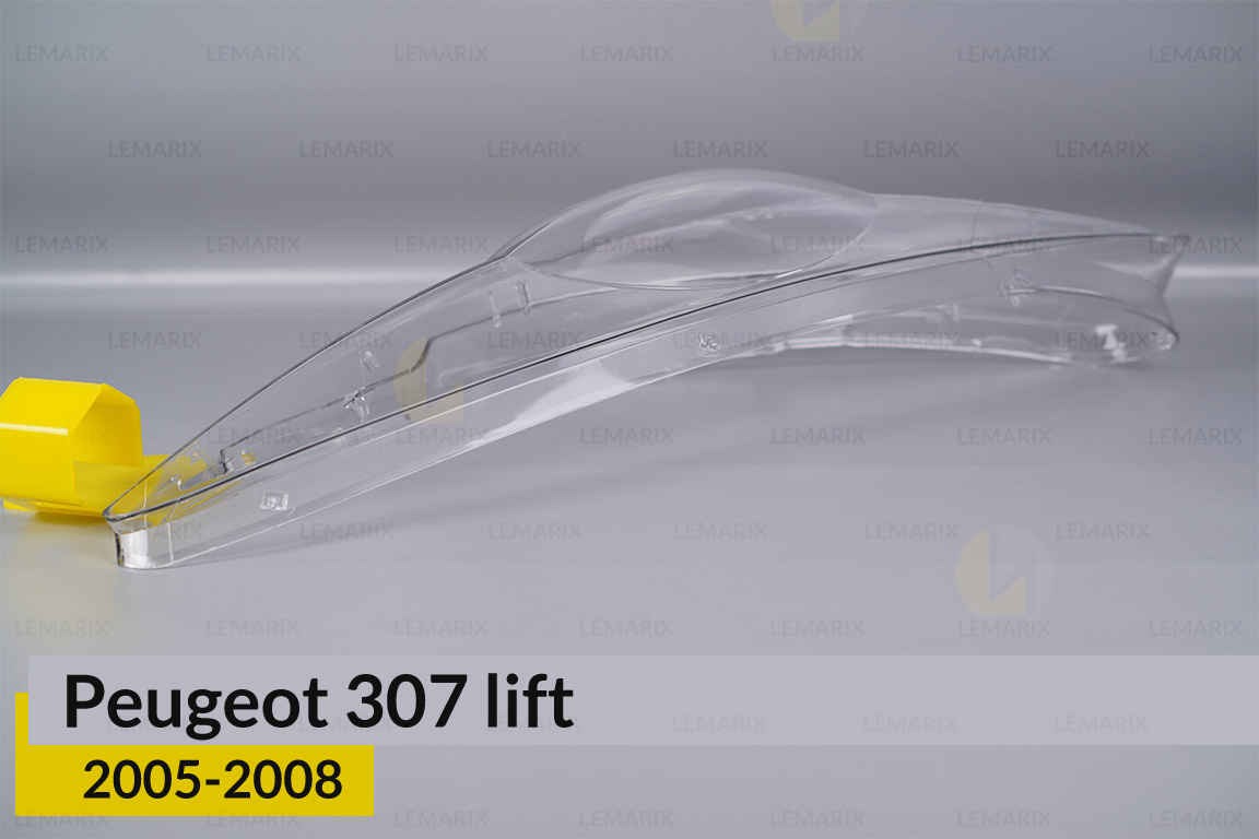 Скло фари Peugeot 307 (2005-2008) рест ліве