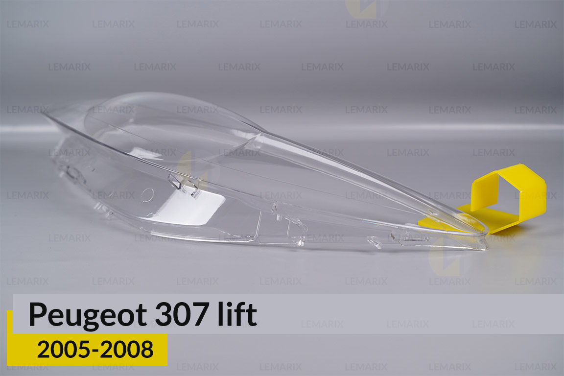 Скло фари Peugeot 307 (2005-2008) рест ліве
