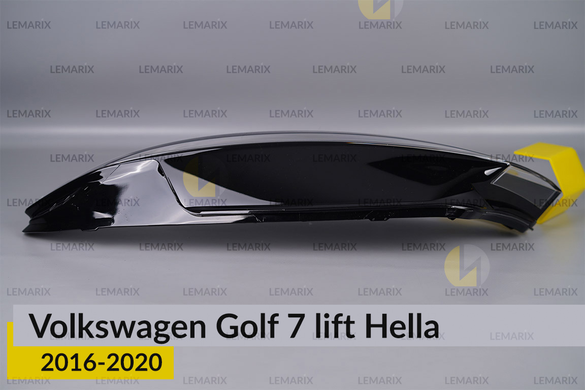 Скло фари VW Volkswagen Golf 7 Hella (2016-2020) рест ліве