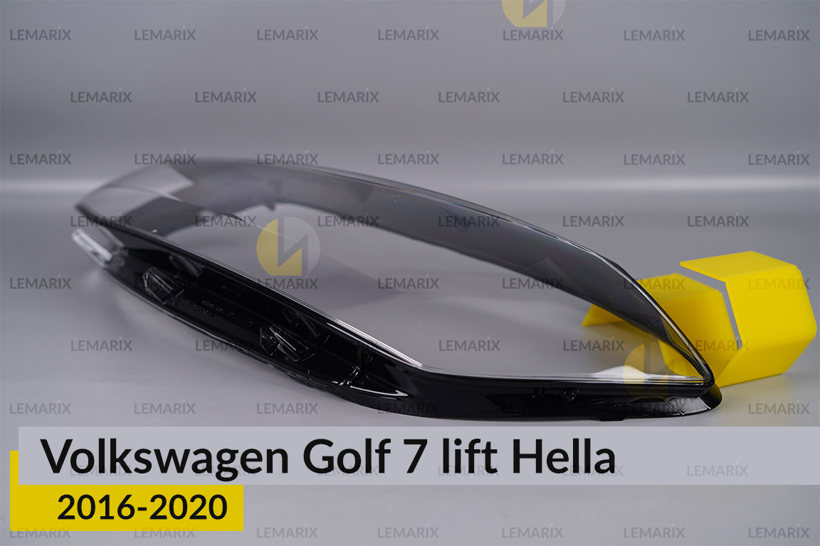 Скло фари VW Volkswagen Golf 7 Hella (2016-2020) рест ліве
