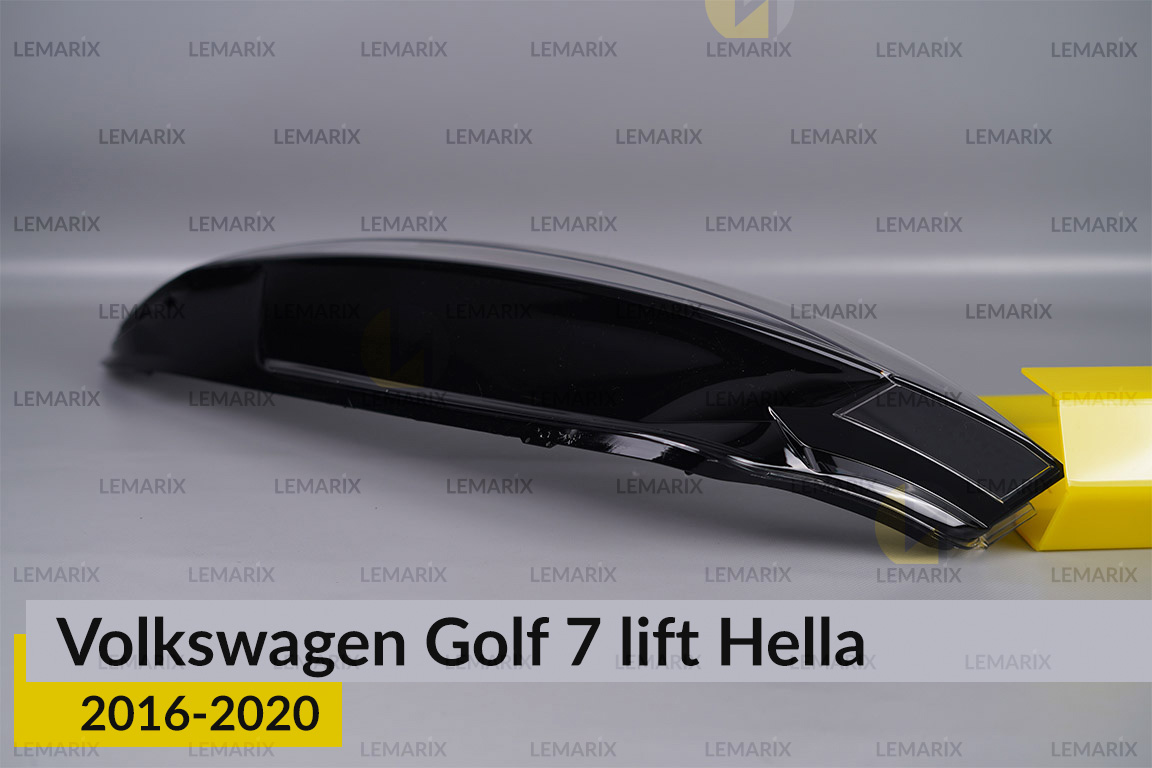 Скло фари VW Volkswagen Golf 7 Hella (2016-2020) рест ліве