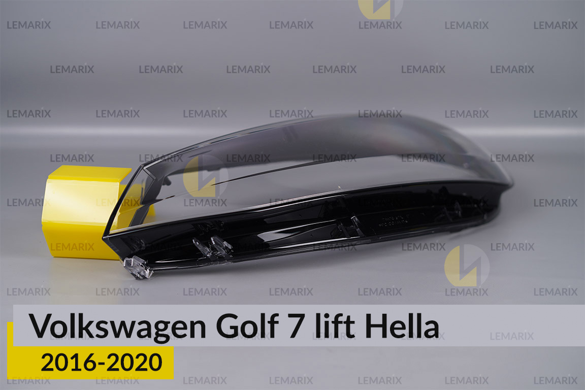 Скло фари VW Volkswagen Golf 7 Hella (2016-2020) рест ліве