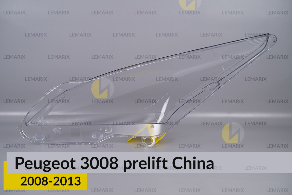 Скло фари Peugeot 3008 China (2008-2013) дорест праве