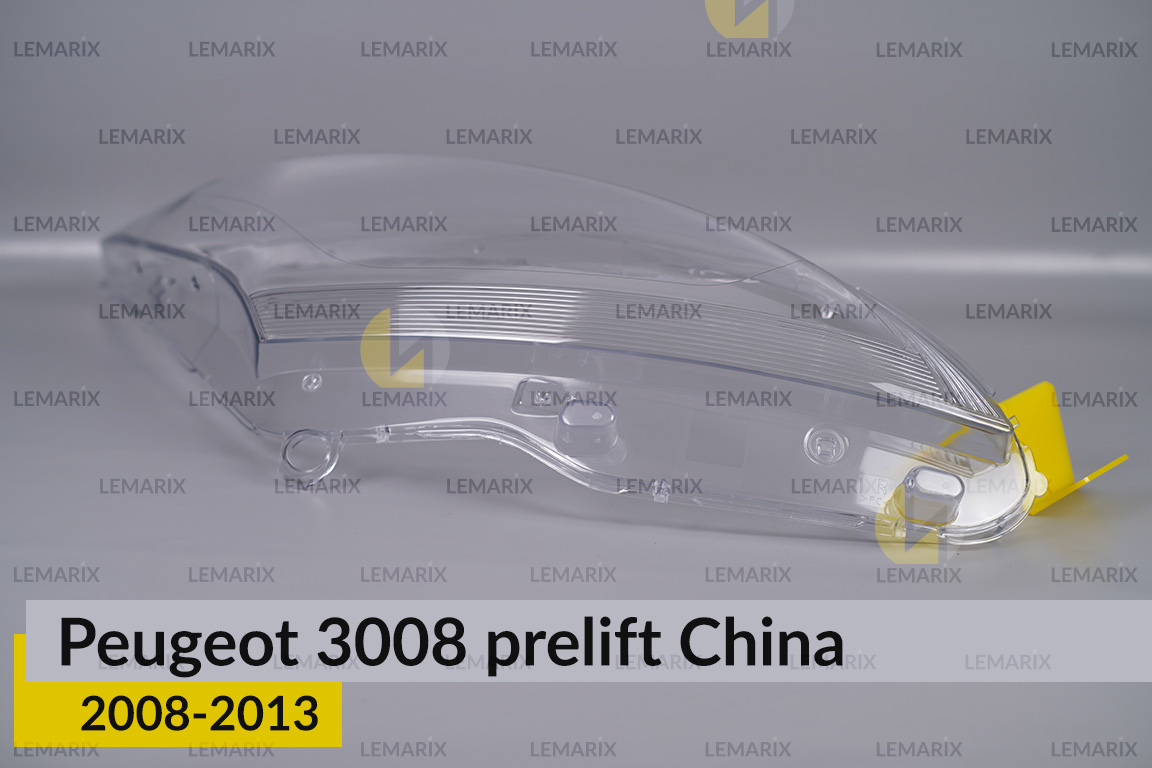 Скло фари Peugeot 3008 China (2008-2013) дорест праве