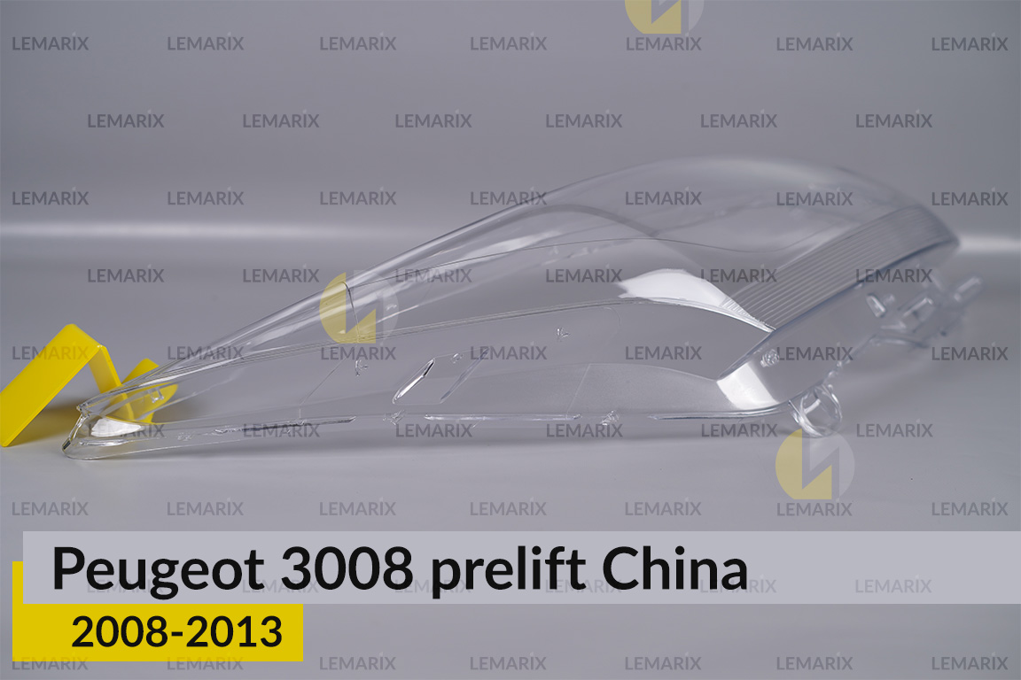 Скло фари Peugeot 3008 China (2008-2013) дорест праве