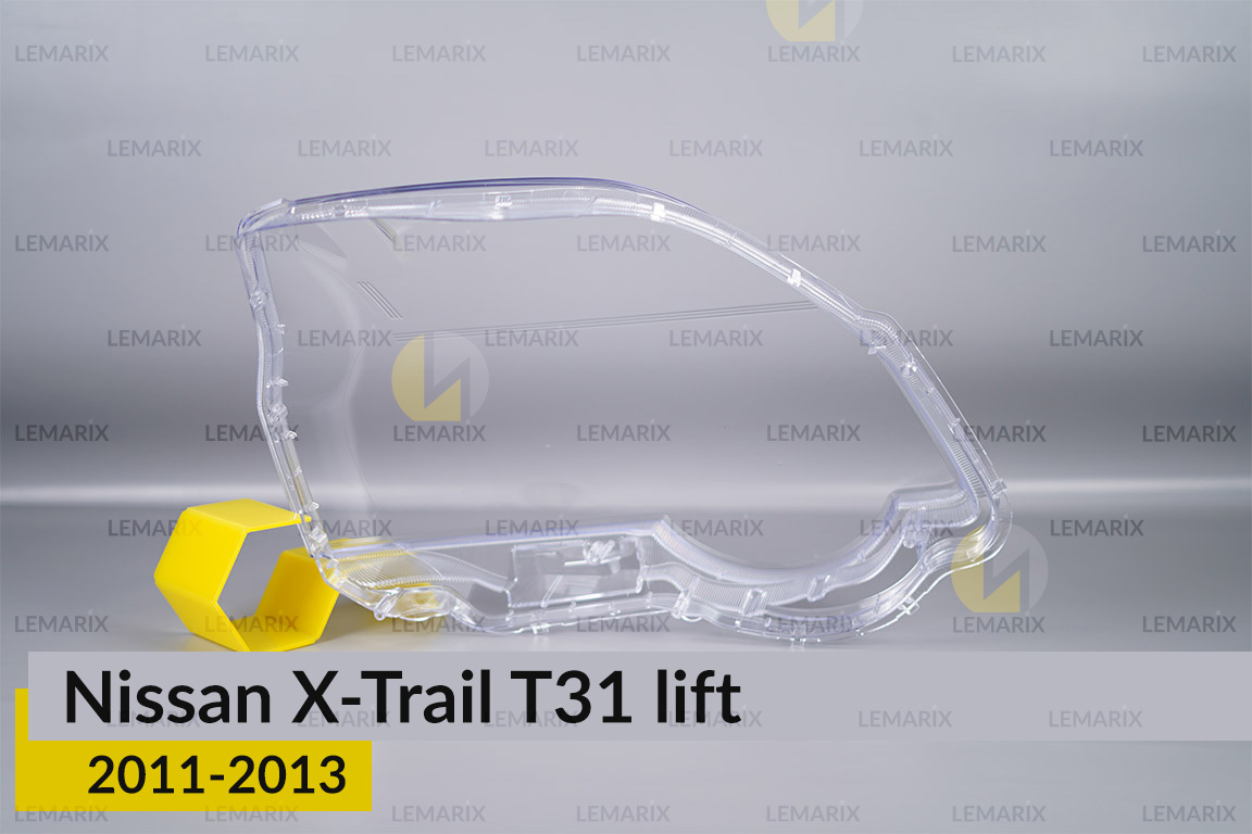 Скло фари Nissan X-Trail T31 (2011-2013) рест ліве