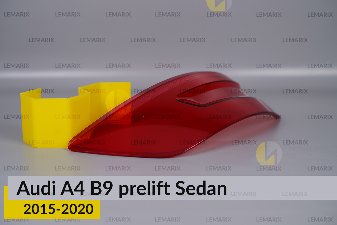 Скло заднього ліхтаря зовнішнє в крилі Audi A4 B9 Sedan (2015-2020) дорест ліве