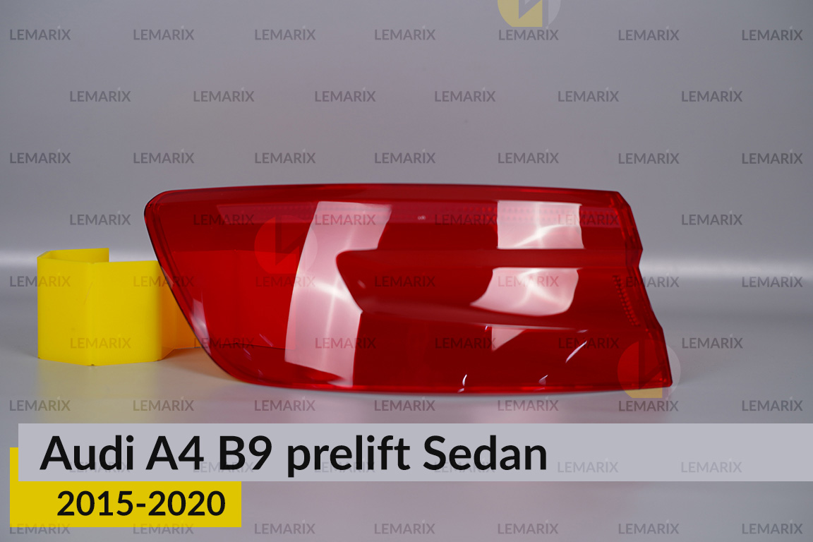 Скло заднього ліхтаря зовнішнє в крилі Audi A4 B9 Sedan (2015-2020) дорест ліве