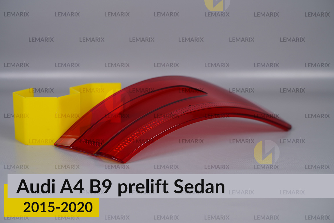 Скло заднього ліхтаря зовнішнє в крилі Audi A4 B9 Sedan (2015-2020) дорест ліве