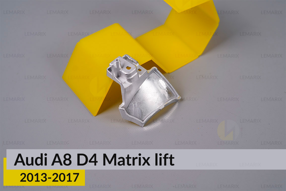 Хромована маска відбивача 4 Audi A8 D4 Matrix (2013-2017) рест ліва