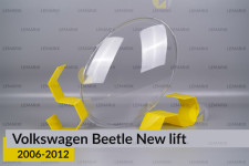 Стекло фары VW Volkswagen Beetle NEW (2006-2012) рест левое