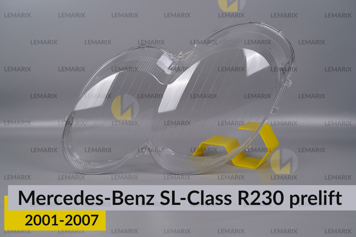 Скло фари Mercedes-Benz SL-Class R230 (2001-2007) дорест ліве
