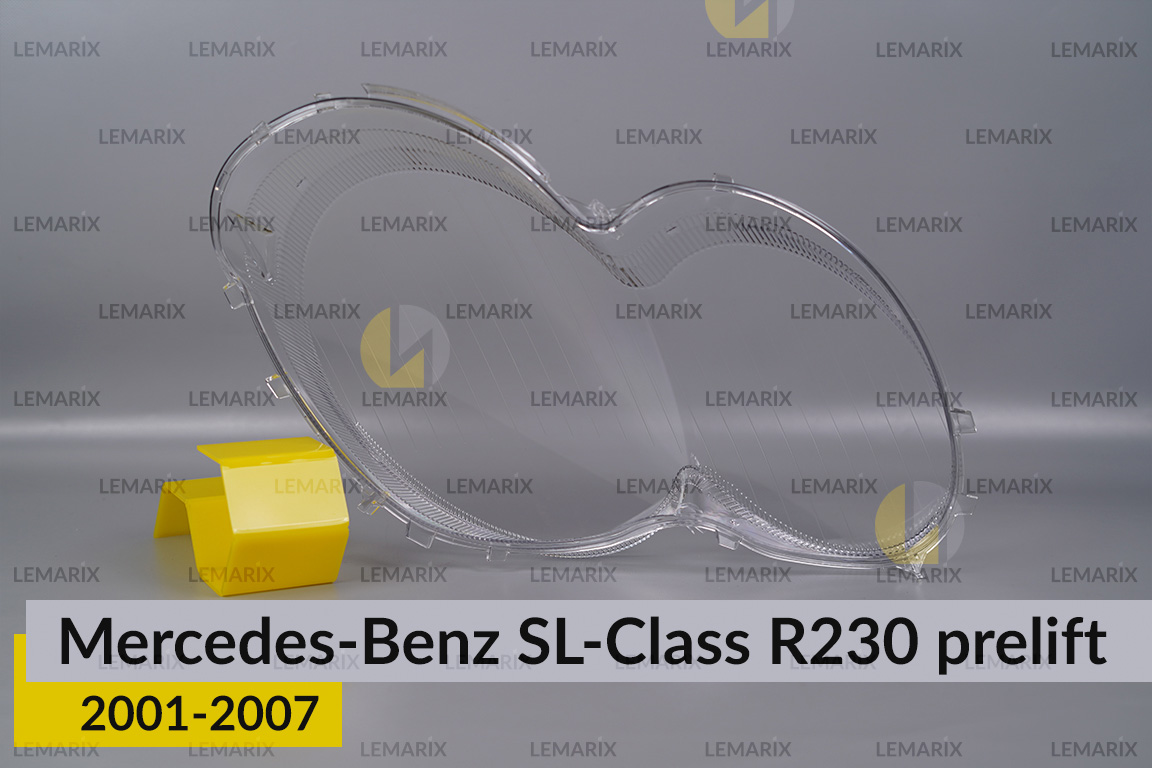 Скло фари Mercedes-Benz SL-Class R230 (2001-2007) дорест ліве