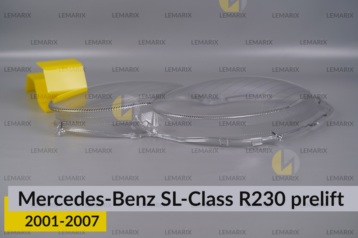 Скло фари Mercedes-Benz SL-Class R230 (2001-2007) дорест ліве