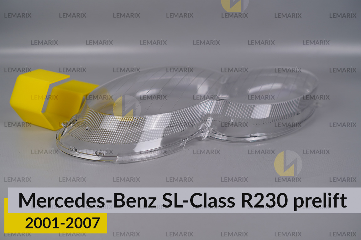 Скло фари Mercedes-Benz SL-Class R230 (2001-2007) дорест ліве