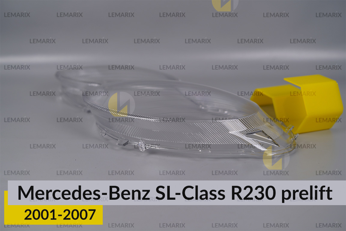 Скло фари Mercedes-Benz SL-Class R230 (2001-2007) дорест ліве
