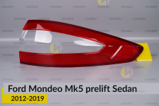 Скло заднього ліхтаря зовнішнє в крилі Ford Mondeo Mk5 Sedan (2012-2019) дорест праве
