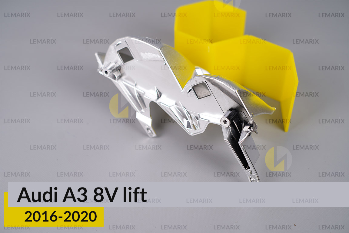 Хромований абажур верхній Audi A3 8V (2016-2020) рест правий