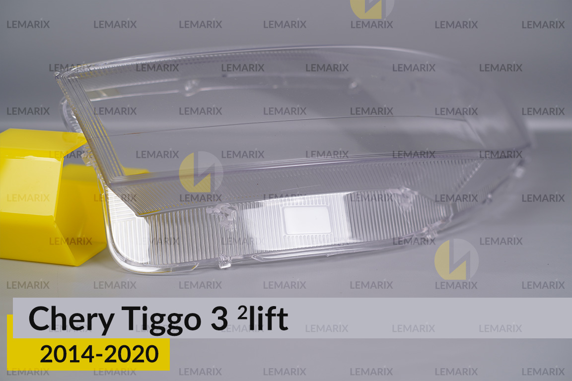 Скло фари Chery Tiggo 3 (2014-2020) 2 рест ліве