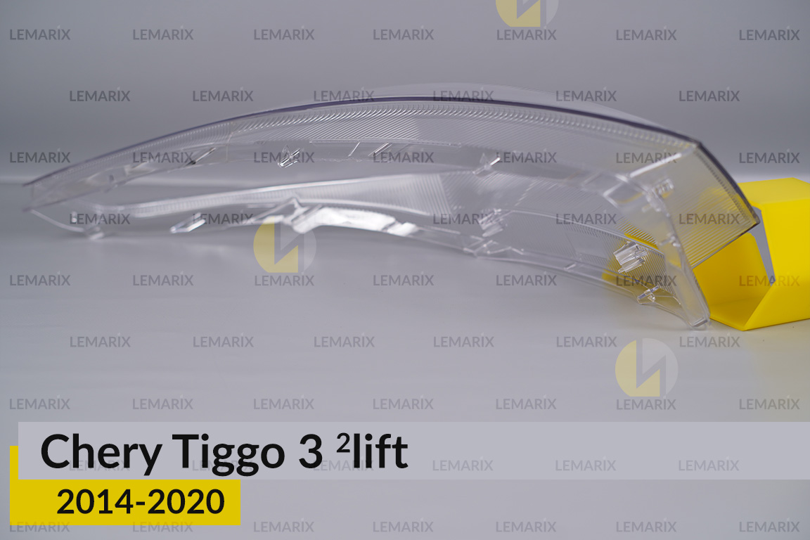 Скло фари Chery Tiggo 3 (2014-2020) 2 рест ліве