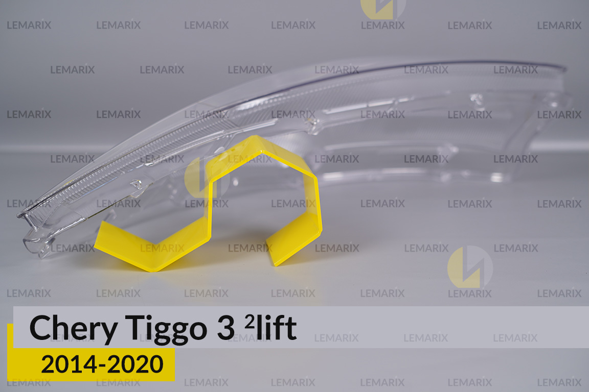 Скло фари Chery Tiggo 3 (2014-2020) 2 рест ліве