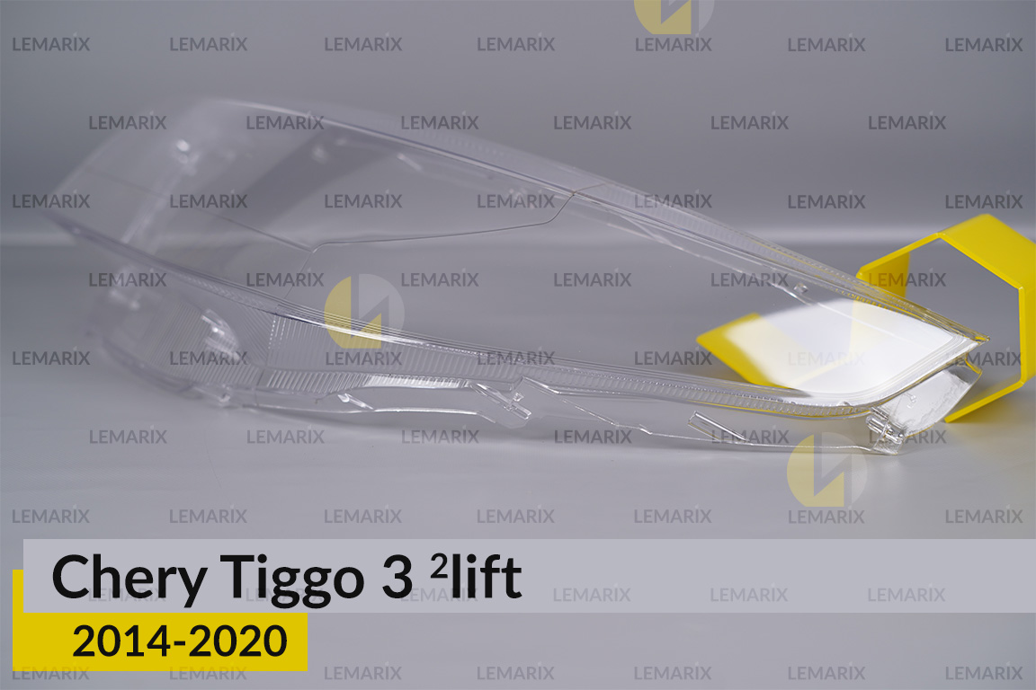 Скло фари Chery Tiggo 3 (2014-2020) 2 рест ліве