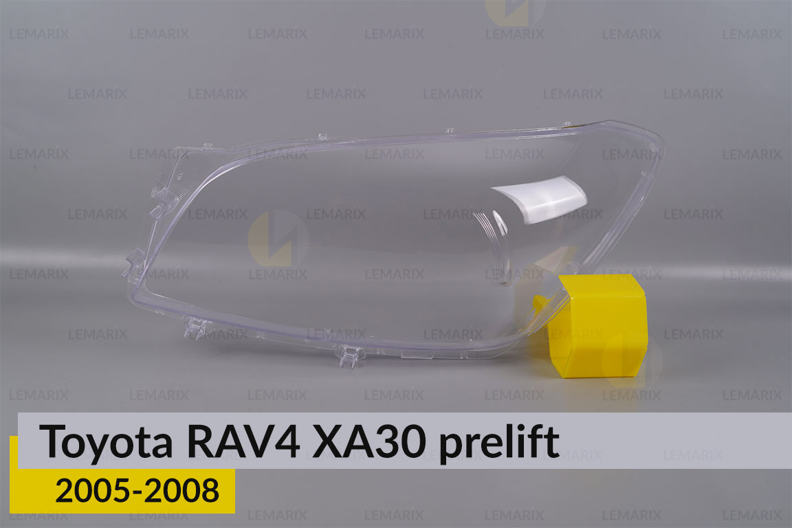 Скло фари Toyota RAV4 XA30 (2005-2008) полоски дорест ліве
