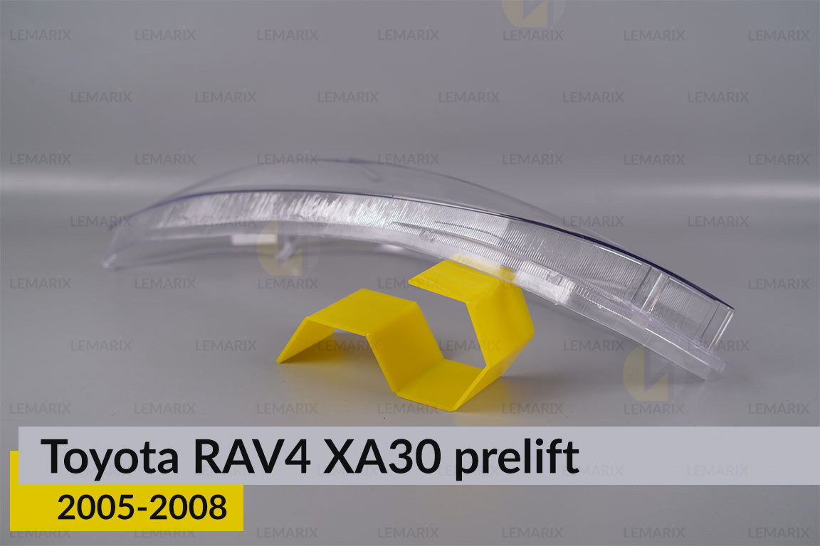 Скло фари Toyota RAV4 XA30 (2005-2008) полоски дорест ліве